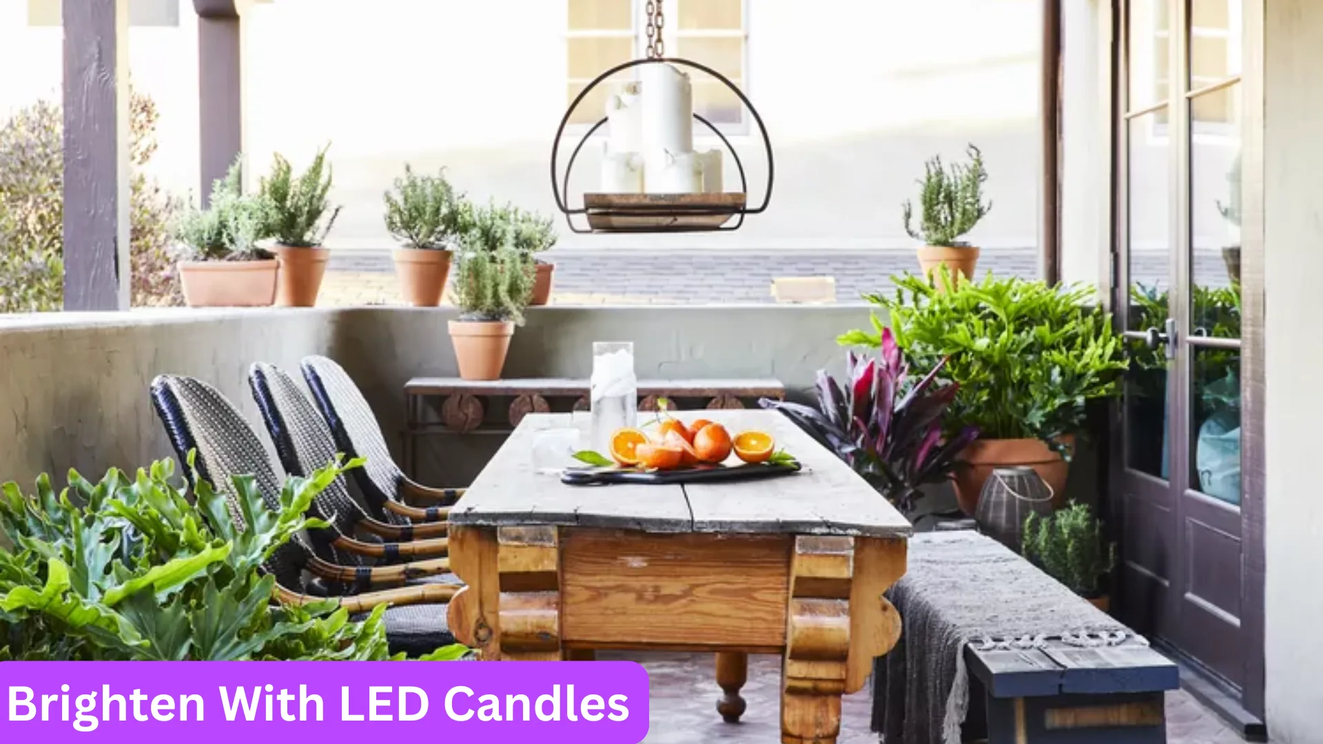 Small Patio Ideas | 47 Affordable Ways to Upgrade Your Outdoor Space 14 12.Brighten With LED Candles