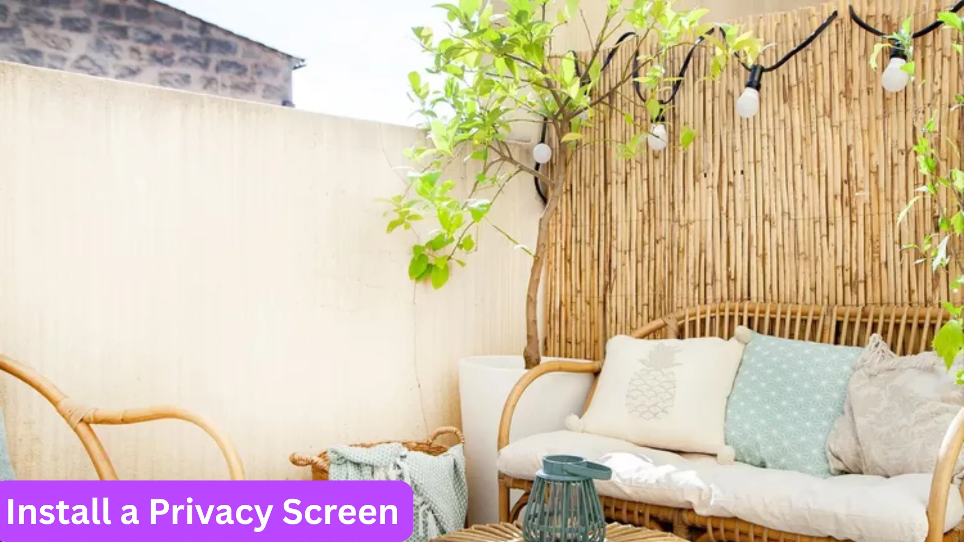 Small Patio Ideas | 47 Affordable Ways to Upgrade Your Outdoor Space 15 13.Install a Privacy Screen