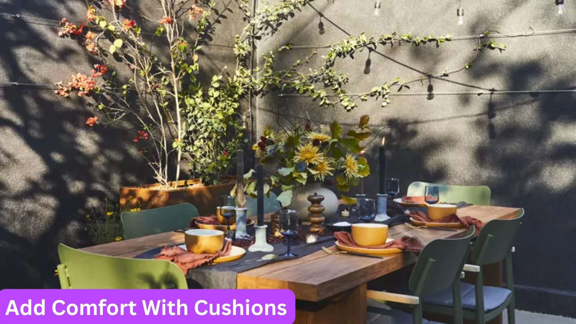 Small Patio Ideas | 47 Affordable Ways to Upgrade Your Outdoor Space 16 comfort with cushions