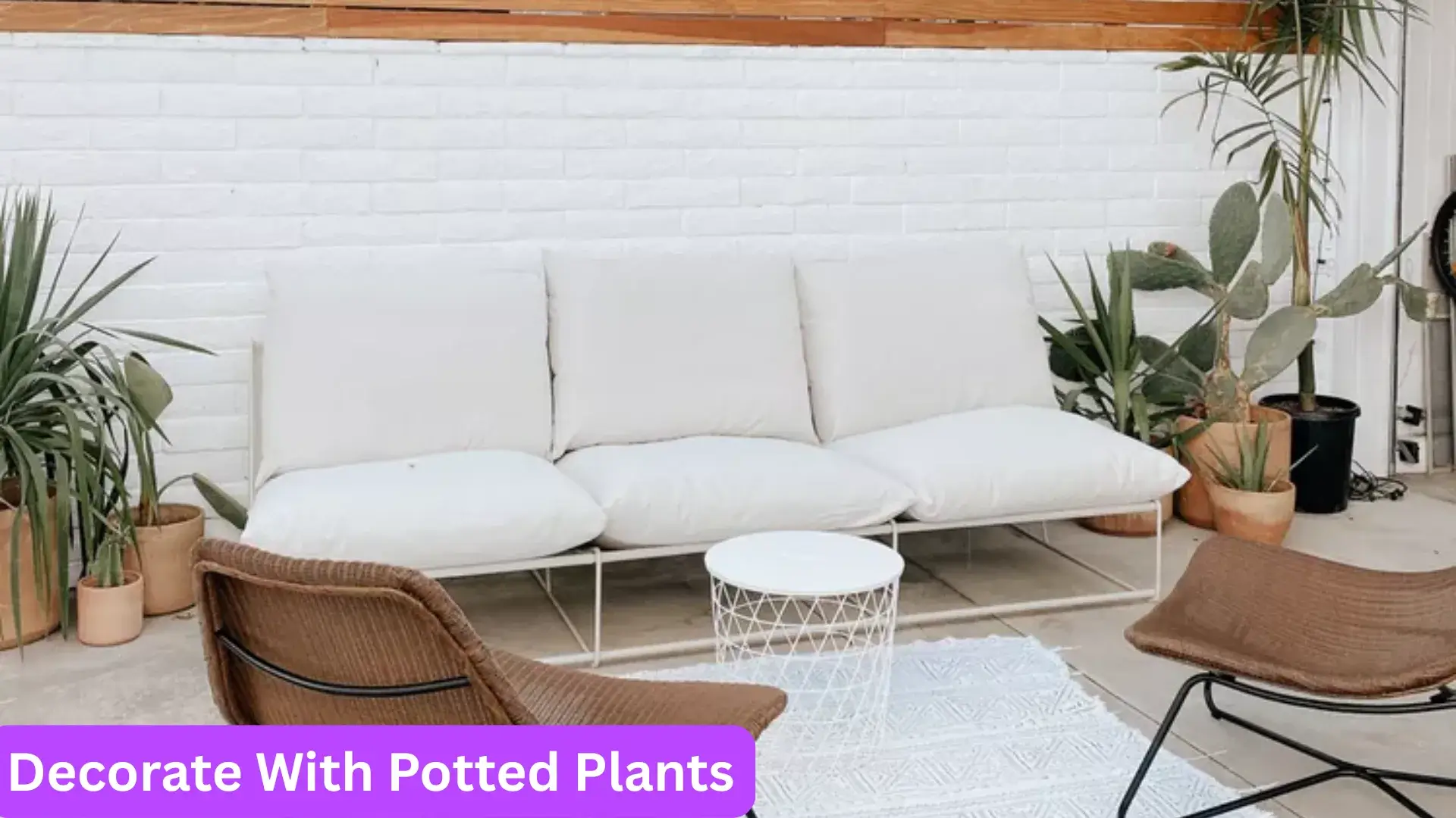 Small Patio Ideas | 47 Affordable Ways to Upgrade Your Outdoor Space 20 Decorate With Potted Plants