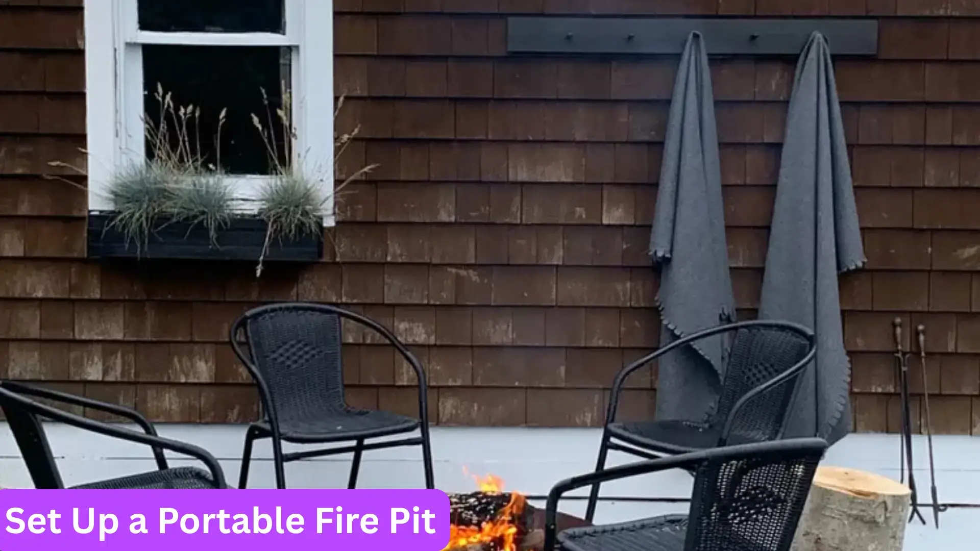 Small Patio Ideas | 47 Affordable Ways to Upgrade Your Outdoor Space 21 19.Set Up a Portable Fire Pit