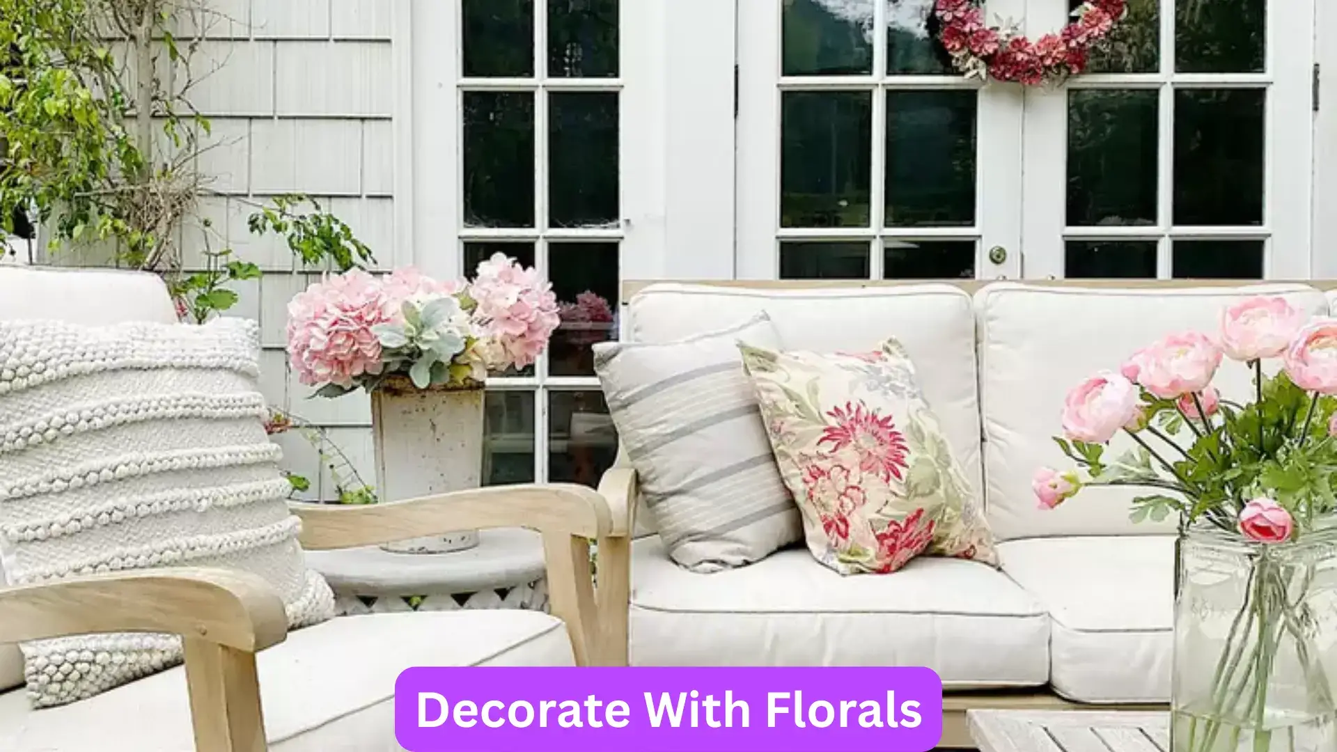 45 Outdoor Patio Ideas to Create a Relaxing Backyard Retreat 4 How Do You Decorate an Outdoor Patio with Florals?