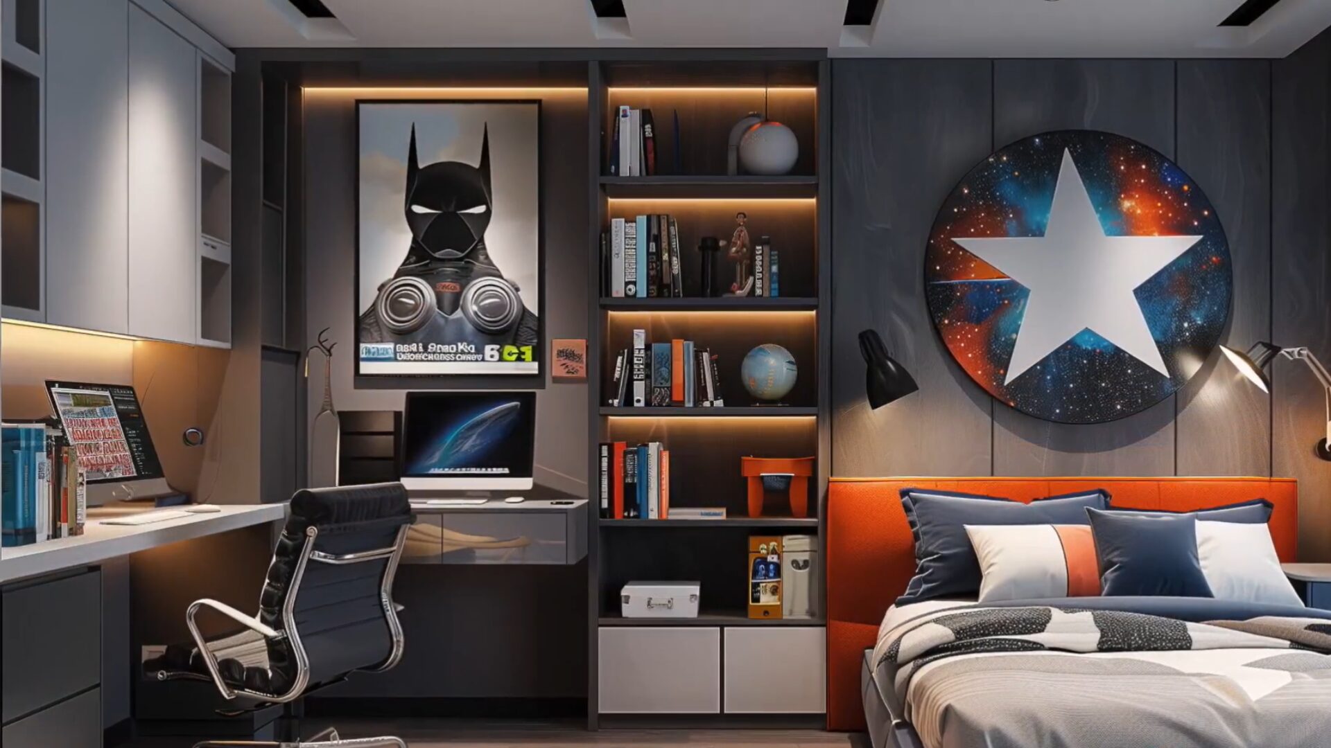 32 Trendy & Functional Teenager Bedroom Ideas 4 Skater Style
