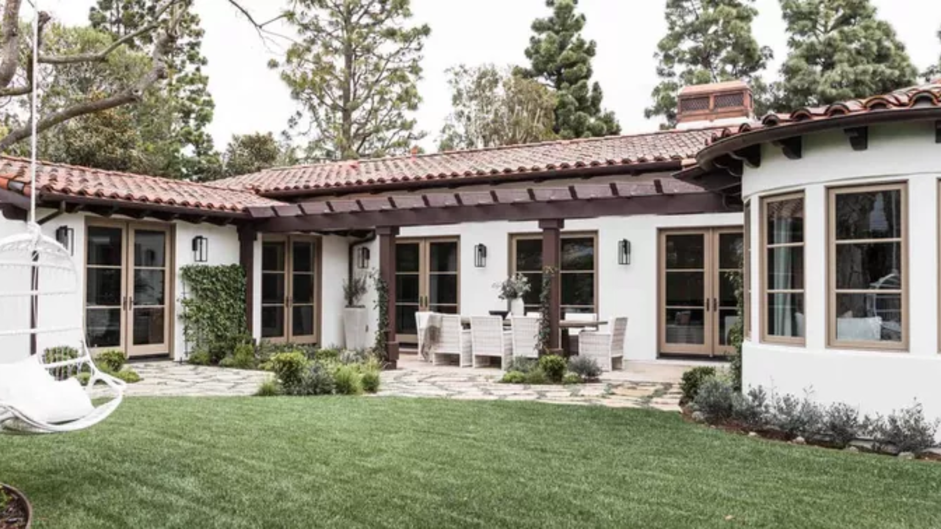 25 Beautiful Pergola Ideas to Add Style, Shade & Comfort to Your Backyard 10 Connected Pergola Attached to House for Seamless Indoor-Outdoor Flow