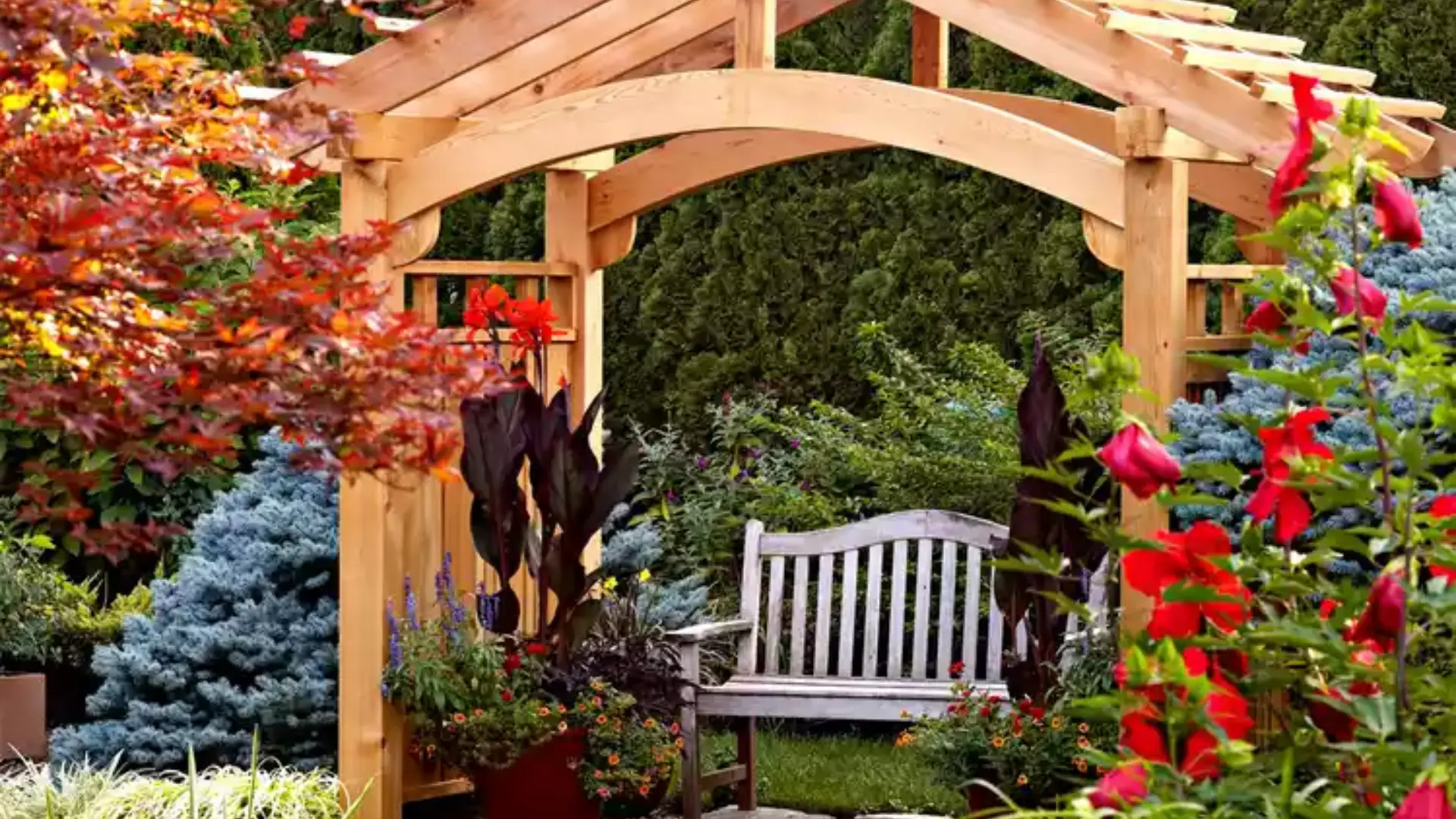 25 Beautiful Pergola Ideas to Add Style, Shade & Comfort to Your Backyard 25 Install a Garden Focal Point with a Statement Pergola