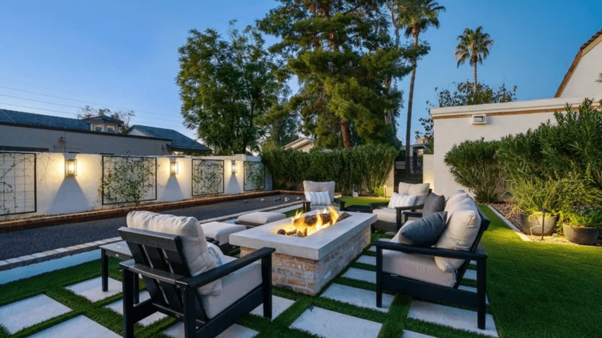 20+ Backyard Patio Ideas to Inspire Your Outdoor Makeover 19 Tuscan-Inspired Patio with Fireside Charm