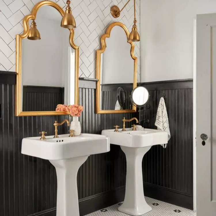 25 Bathroom Mirror Ideas to Refresh Your Bathroom Design 10 How Can You Create Symmetry with Bathroom Mirrors for a Wide Sink?
