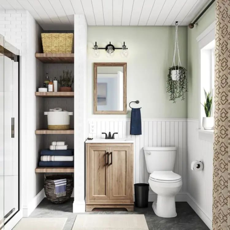 25 Stunning Bathroom Backsplash Ideas for Every Style & Budget 14 Stylish Waterproof Wallpaper for Bathroom Backsplashes