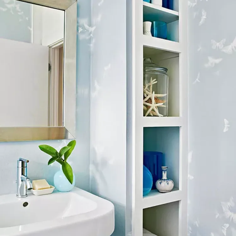 23Bathroom Shelf Ideas to Organize and Elevate Your Space 16 Turn Sloped Spaces into Functional Storage