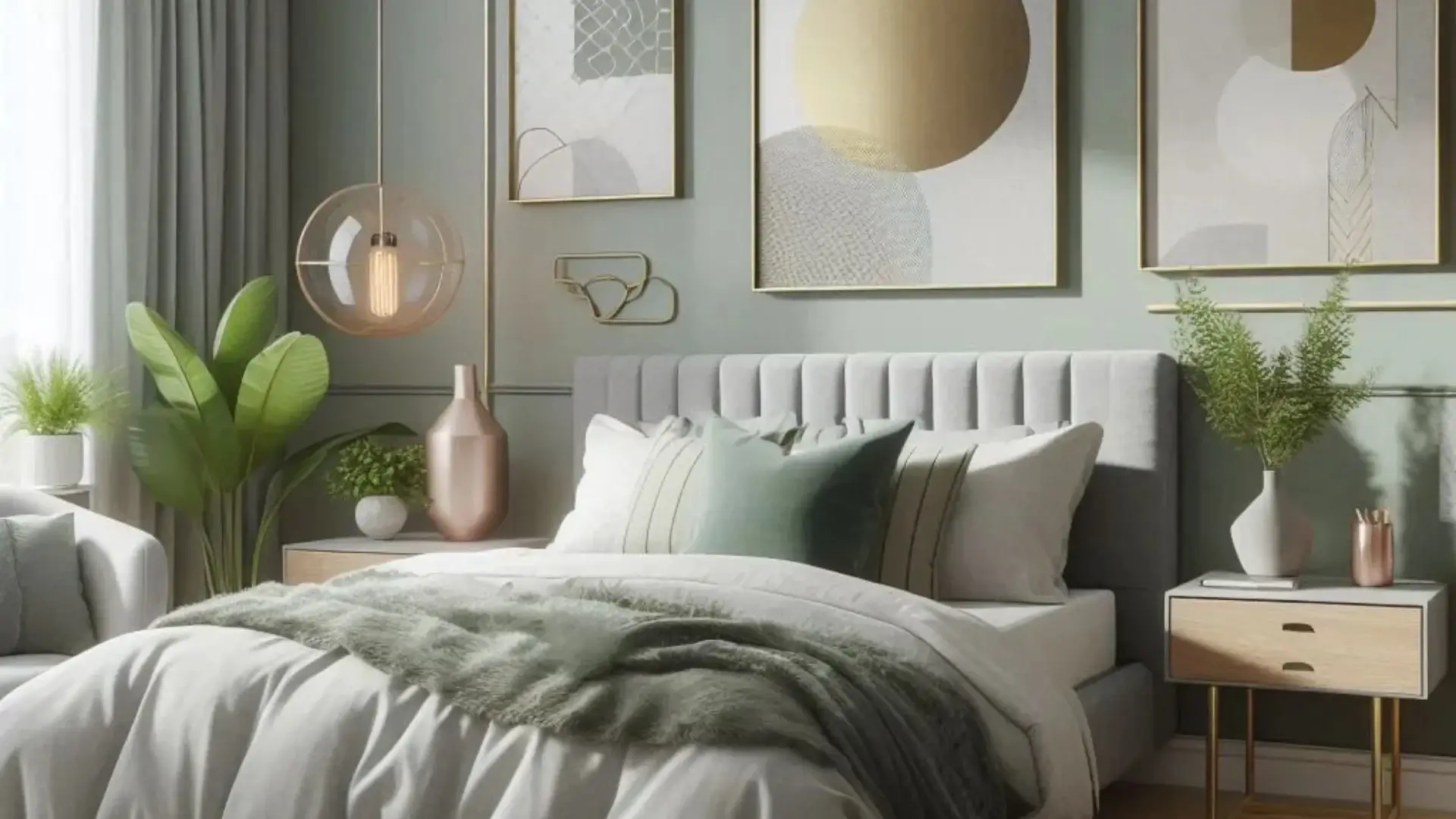 29 Stunning Sage Green and Grey Bedroom Ideas for a Peaceful, Modern Look 12 Sage Green Rug: Ground Your Space with Soft Elegance
