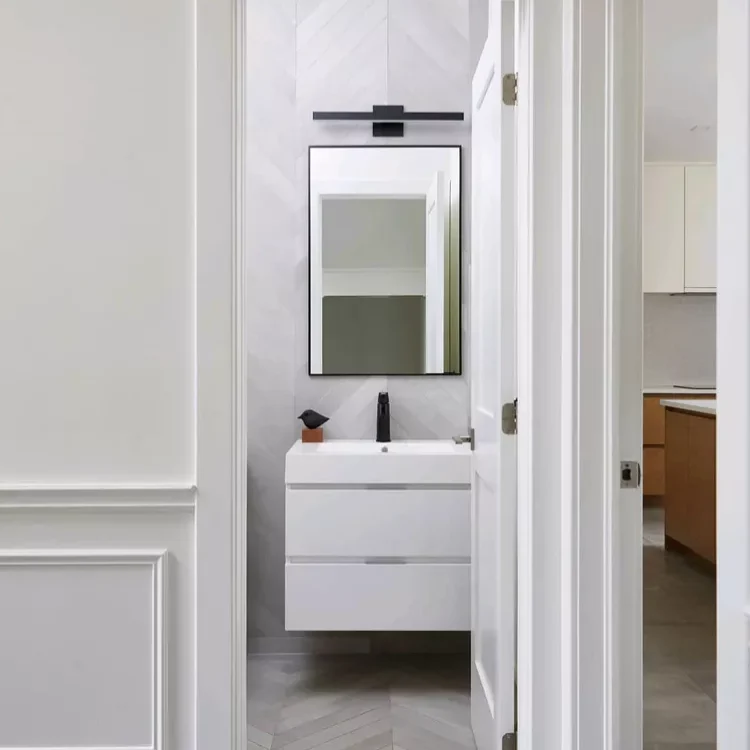 35+ Bathroom Tile Ideas to Elevate Your Bathroom Design 11 9. Geometric Contrast: