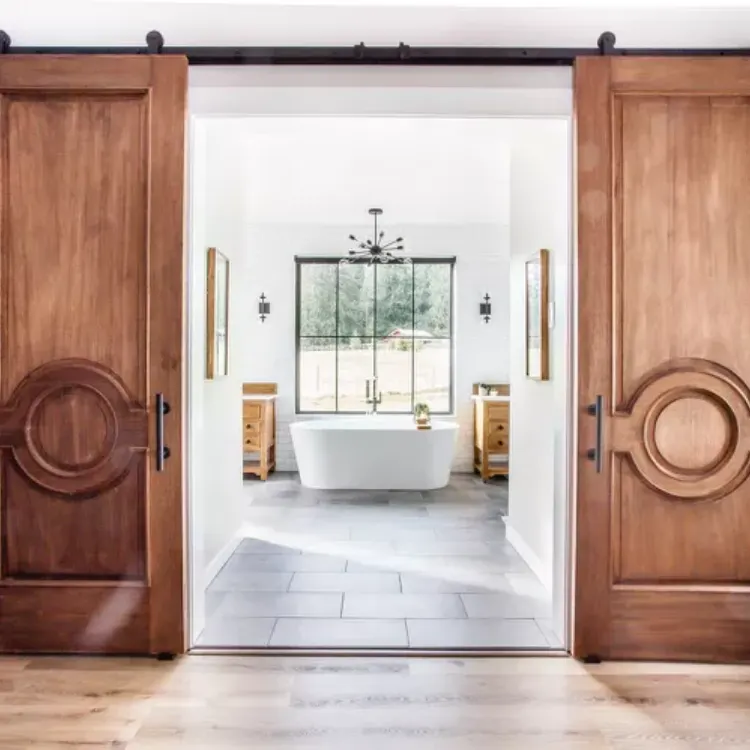 35+ Bathroom Tile Ideas to Elevate Your Bathroom Design 17 15. Marble Hexagon:Modern Geometry Meets Classic Stone