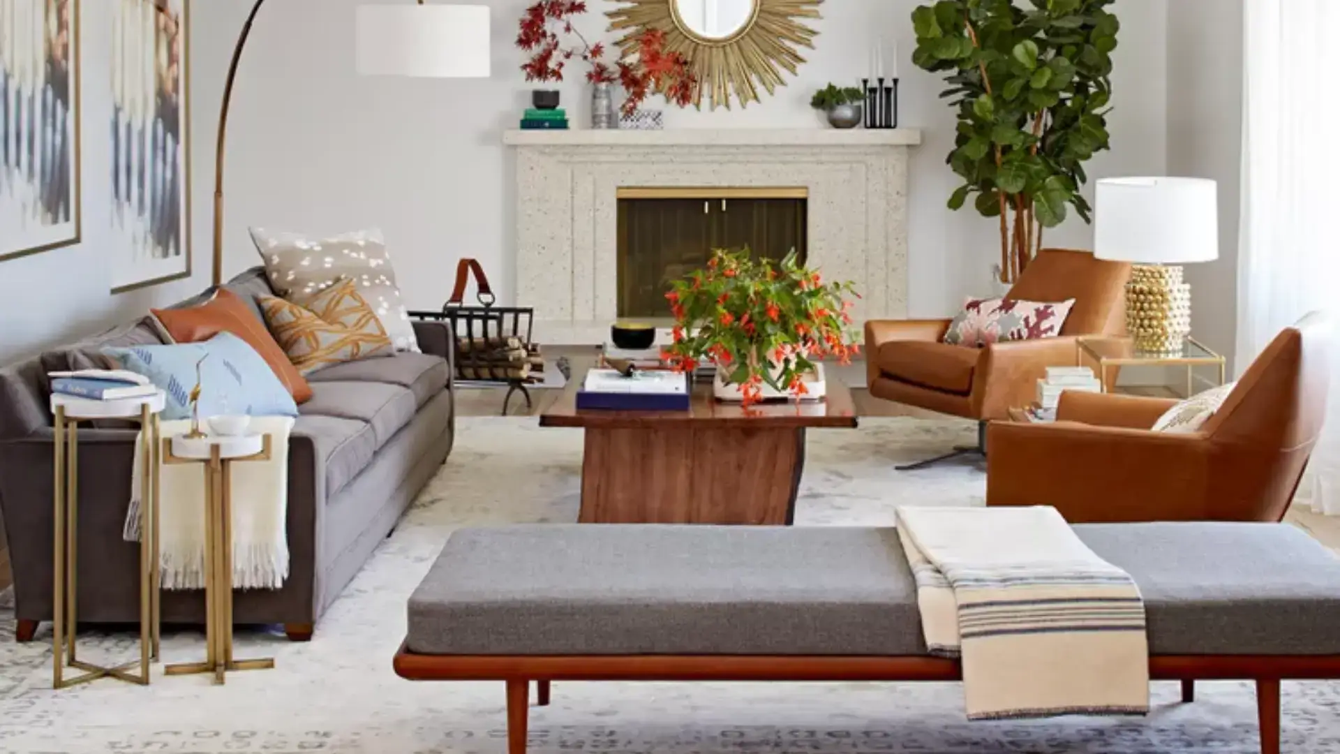 4.How Can You Style a Neutral Midcentury Modern Living Room