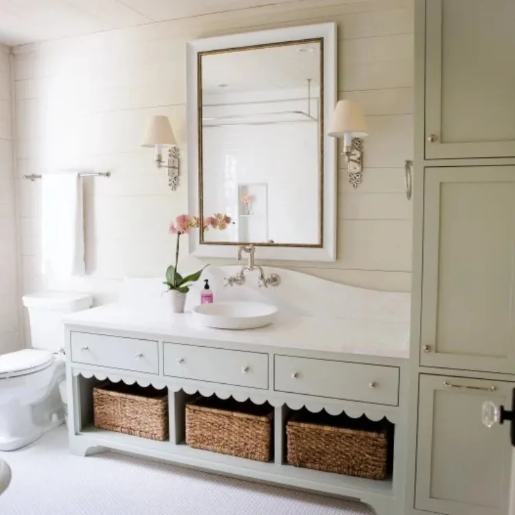 25 Stunning Bathroom Backsplash Ideas for Every Style & Budget 8 Chic Subway Tile Backsplash with a Modern Twist