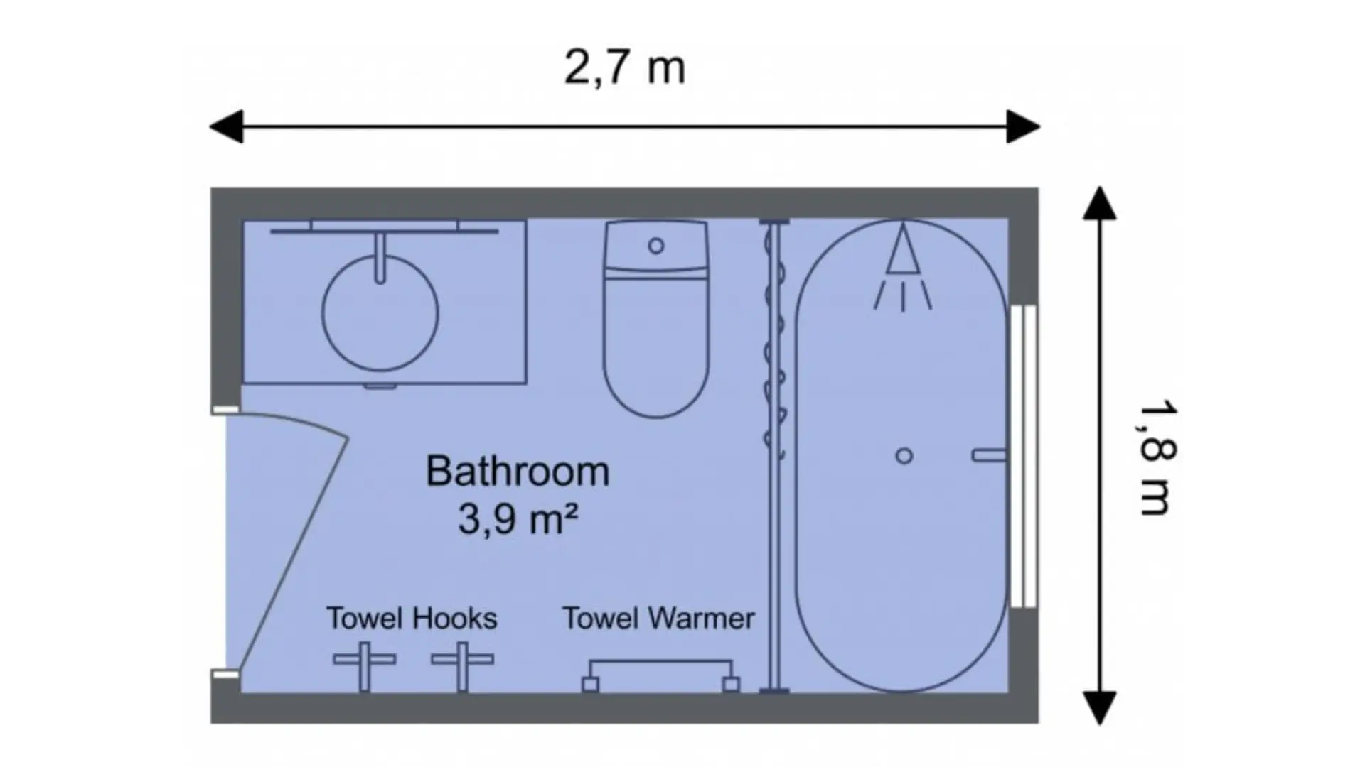 Common Bathroom Layout Dimensions