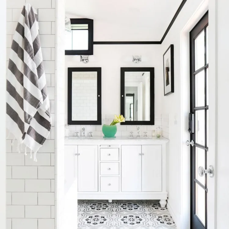 35 Modern Bathroom Design Ideas to Elevate Your Home 11 9.Built-In Wall Niches