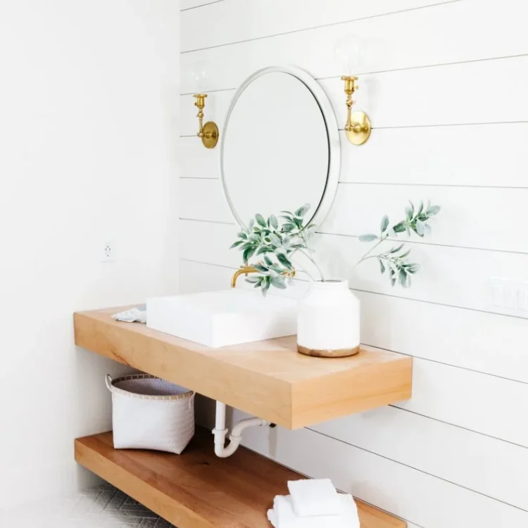 35 Modern Bathroom Design Ideas to Elevate Your Home 14 12.Hidden Cabinet Mirrors