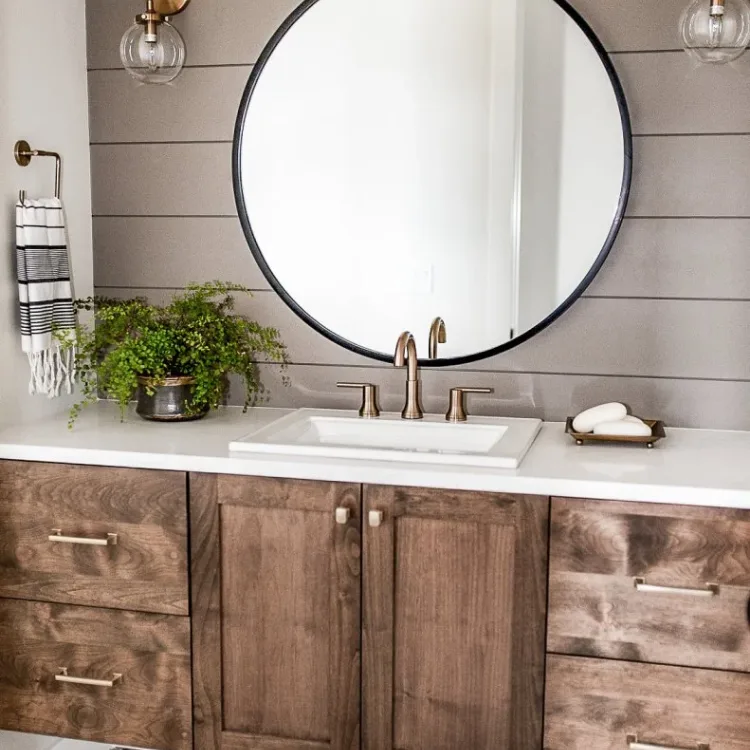 35 Modern Bathroom Design Ideas to Elevate Your Home 3 1.Floating Vanity with Hidden Storage